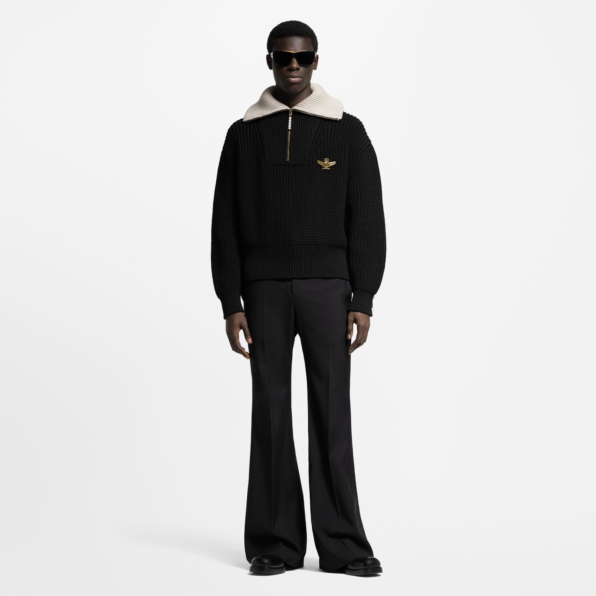 Chunky Wool-Blend Half-Zip Pullover - Ready-to-Wear | Louis
